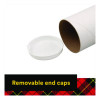 Mailing Tube, 36" Long, 3" Diameter, White, 12/Carton