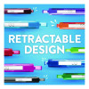 Inkjoy 300 Rt Ballpoint Pen, Retractable, Medium 1 Mm, Assorted Ink And Barrel Colors, 24/Set