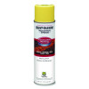 Industrial Choice M1400 System Water-Based Construction Marking Paint, Flat High Vis Yellow, 17 Oz Aerosol Can, 12/Carton