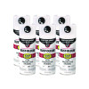 Stops Rust 5-In-1 Spray Paint, Flat White, 12 Oz Aerosol Can, 6/Carton
