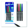 Wet Erase Marker, Ultra Fine Bullet Tip, Assorted Colors, 4/Set
