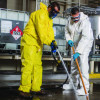 A70 Chemical Spray Protection Coveralls, Elastic Wrists, Ankles, Hood And Boots, Medium, Yellow, 12/Carton