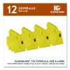 A70 Chemical Spray Protection Coveralls, Elastic Wrists, Ankles, Hood, Xl, Yellow, 12/Carton
