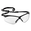 Nemesis Csa Safety Glasses, Black Frame, Clear Lens, 12/Box