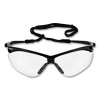 Nemesis Csa Safety Glasses, Black Half Frame, Clear Dual Lens, 12/Box