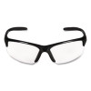 Equalizer Safety Glasses, Gunmetal Half Frame, Clear Dual Lens
