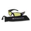 Elite Safety Glasses 3016314, Black Full Frame, Amber Dual Lens
