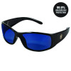 Elite Safety Glasses 3016314, Black Full Frame, Mirrored Blue Dual Lens, 12/Carton