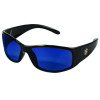 Elite Safety Glasses 3016314, Black Full Frame, Mirrored Blue Dual Lens, 12/Carton