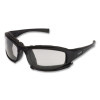 V50 Calico Safety Eyewear With Head Strap, Black Full Frame, Clear Dual Anti-Fog Lens