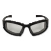 V50 Calico Safety Eyewear With Head Strap, Black Full Frame, Clear Dual Anti-Fog Lens