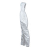 A40 Elastic-Cuff And Ankles Hooded Coveralls, 5x-Large, White, 25/Carton