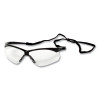 Nemesis Readers Safety Glasses, 3.0+ Diopter, Black Half Frame, Clear Dual Lens, 6/Box