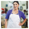 A20 Breathable Particle Protectioin Apron 36550, Microforce Barrier Sms Fabric,  One Size Fits Most, White
