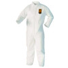 A40 Zipper Front Liquid And Particle Protection Coveralls, 3X-Large, White, 25/Carton