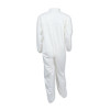 A40 Coveralls, Elastic Wrists/Ankles, X-Large, White