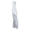 A40 Elastic-Cuff, Ankle, Hooded Coveralls, Medium, White, 25/Carton