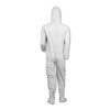 A40 Elastic-Cuff, Ankle, Hood And Boot Coveralls, 2X-Large, White, 25/Carton