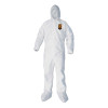 A40 Elastic-Cuff, Ankle, Hood And Boot Coveralls, 3X-Large, White, 25/Carton