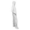 A40 Elastic-Cuff, Ankle, Hood And Boot Coveralls, 4X-Large, White, 25/Carton