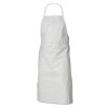 A40 Liquid/Particle Protection Apron, Film Laminate, One Size Fits Most, White, 100/Carton