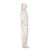 A80 Elastic-Cuff Hood And Boot Coveralls, X-Large, White, 12/Carton