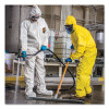 A80 Coveralls With Head/Foot Covering, Zipper Front With Storm Flap,  Saranex 23-P/Cloth, 4X-Large, White, 10/Carton