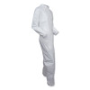 A30 Elastic Back And Cuff Coveralls, 4x-Large, White, 25/Carton