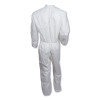 A30 Elastic-Back And Cuff Coveralls, 1" Flap, 4X-Large, White, 25/Carton