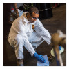 A30 Elastic-Back And Cuff Coveralls, 1" Flap, X-Large, White, 25/Carton