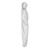 A30 Elastic-Back And Cuff Hooded Coveralls, 1" Flap, Medium, White, 25/Carton