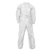 A20 Breathable Particle Protection Coveralls, Zip, Open Wrists/Ankles, Medium, White, 24/Carton
