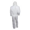 A20 Elastic Back, Cuff And Ankle Hooded Coveralls, Zip, X-Large, White, 24/Carton