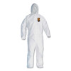A20 Elastic Back, Cuff And Ankles Hooded Coveralls, 4x-Large, White, 20/Carton