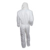 A20 Elastic Back, Cuff And Ankles Hooded Coveralls, 4x-Large, White, 20/Carton
