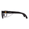 Maverick Safety Glasses, Black, Polycarbonate Frame, Clear Lens, 12/Box