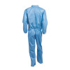 A20 Coveralls, Microforce Barrier Sms Fabric, Zip Front, Elastic Wrists/Ankles, 2X-Large, Blue, 24/Carton