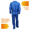 A20 Breathable Particle Protection Coveralls, Zip Front, Elastic Back, Wrists, Ankles, 3X-Large, Blue, 20/Carton