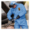 A20 Breathable Particle Protection Coveralls, Hood And Boots,  Large, Blue, 24/Carton