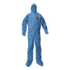 A20 Elastic Back Wrist/Ankle, Hood/Boots Coveralls, 3x-Large, Blue, 20/Carton