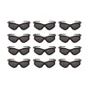 V30 Nemesis Foam Safety Glasses, Black Half Frame, Smoke Dual Lens, 12/Carton
