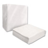 Dinner Napkins, 1-Ply, 16" x 16", White, 250/Pack, 12 Packs/Carton