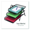 Tiered Metal Mesh Desk Tray Organizer, 3-Tier, Letter Size, 11.5 x 13.75 x 10, Black