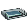 Stackable Paper Desk Tray Organizer, Letter Size, 9.75 x 14 x 3.25, Black, 4/Pack