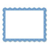 Award Certificates, 8.5 x 11, White With Braided Blue Border, 25/Pack