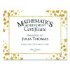 Award Certificates, 8.5 x 11, White With Gold/White Star Border, 25/Pack