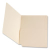 Manila End Tab Pocket Folder, Right Pocket, Straight Tabs, Letter Size, Manila, 50/Box