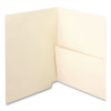 Manila End Tab Pocket Folder, Right Pocket, Straight Tabs, Letter Size, Manila, 50/Box