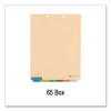 6-Tab Medical Chart Indexes, Bottom Tab, Assorted Medical, Manila, 65/Box