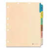 6-Tab Medical Chart Indexes, Side Tab, Assorted Medical, Manila, 65/Box